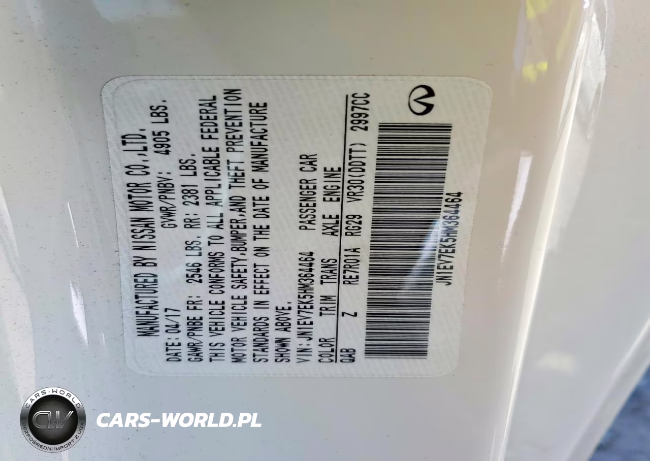 2017 Infiniti Q60 3.0T Premium VIN:JN1EV7EK5HM364464 - 12