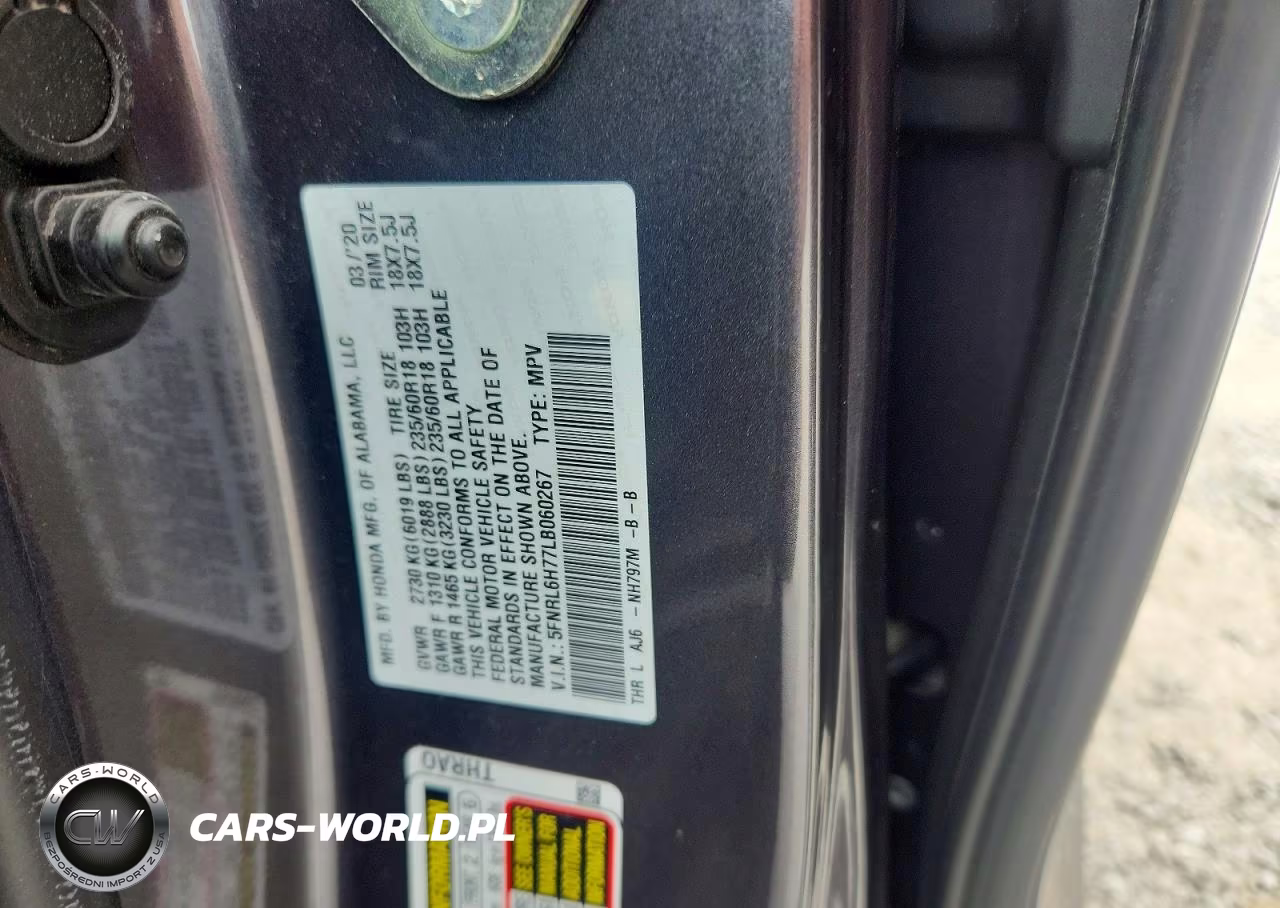 2020 Honda Odyssey Exl VIN:5FNRL6H77LB060267 - 13