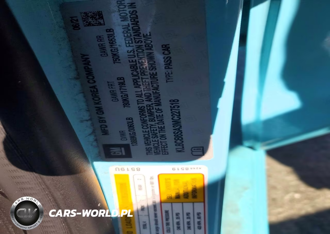 2021 Chevrolet Spark Ls VIN:KL8CB6SA3MC227518 - 12