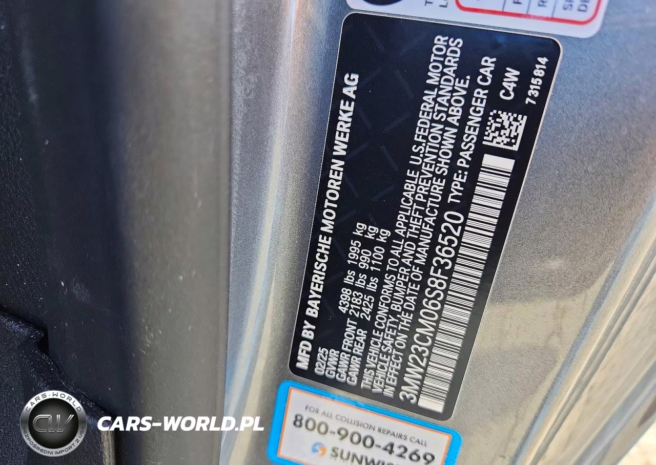 2025 BMW 230I VIN:3MW23CM06S8F36520 - 12