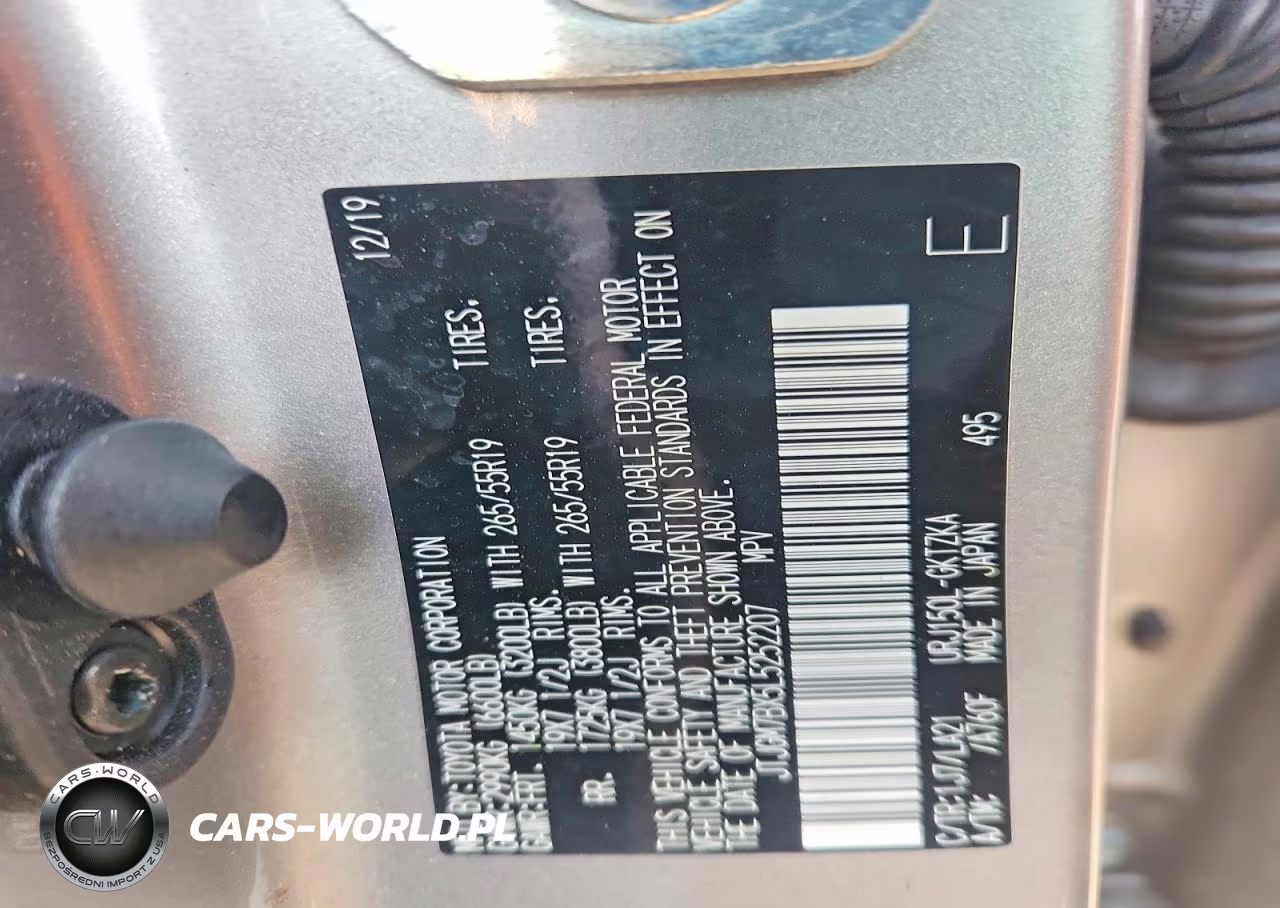 2020 Lexus Gx 460 Luxury VIN:JTJGM7BX5L5252207 - 12