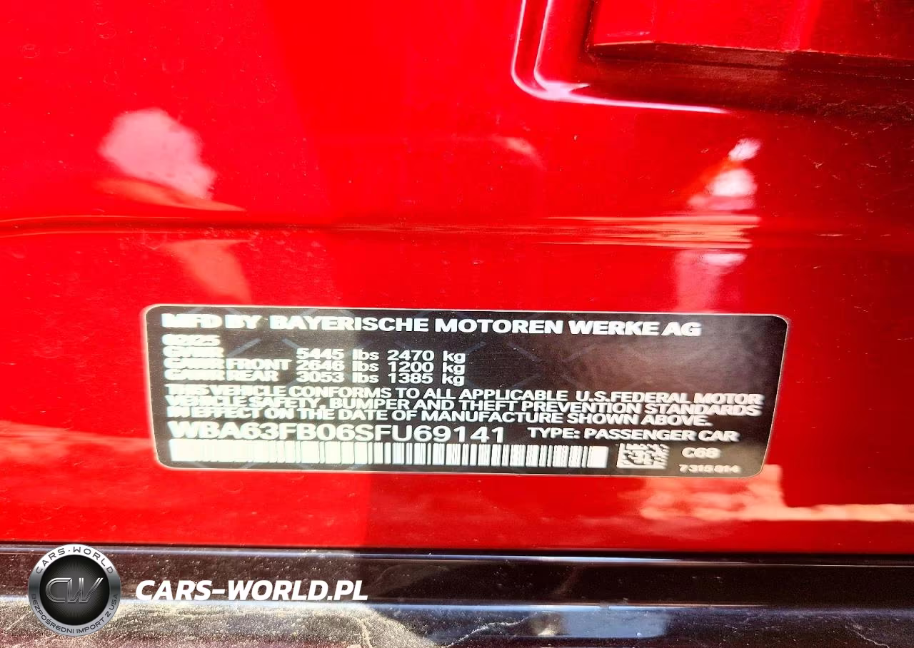 2025 BMW M440Xi Gran Coupe VIN:WBA63FB06SFU69141 - 13