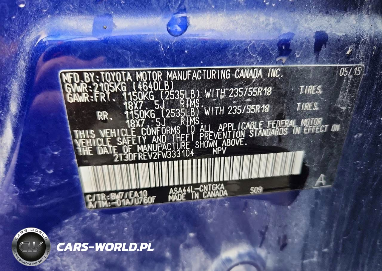 2015 Toyota Rav4 Limited VIN:2T3DFREV2FW333104 - 13