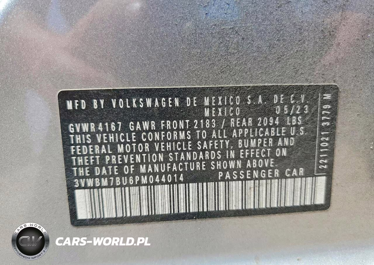 2023 Volkswagen Jetta Sport VIN:3VWBM7BU6PM044014 - 12