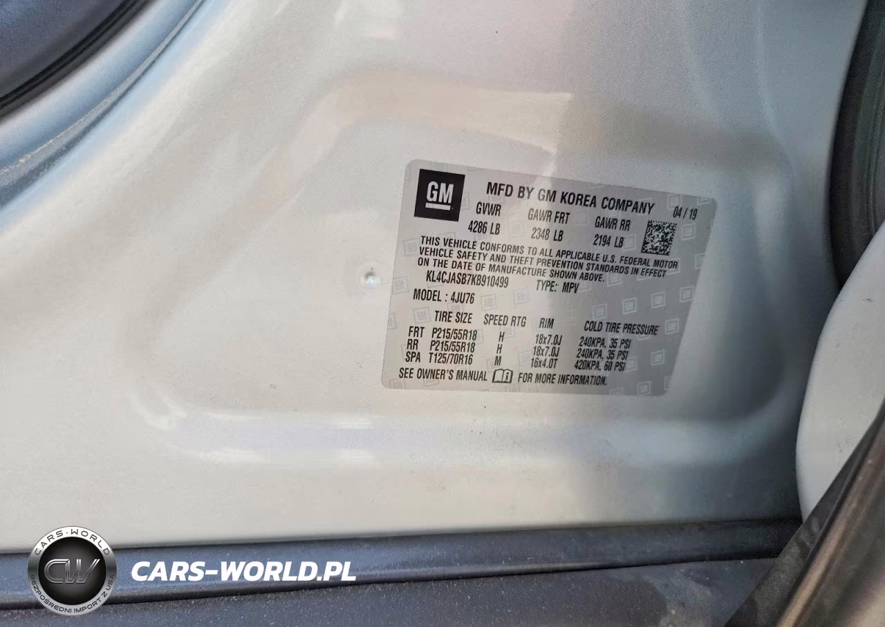2019 Buick Encore Preferred VIN:KL4CJASB7KB910499 - 13