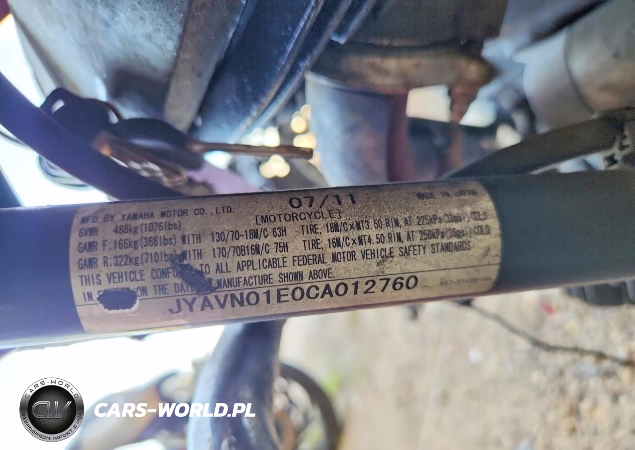 2012 Yamaha Xvs950 A VIN:JYAVN01E0CA012760 - 9