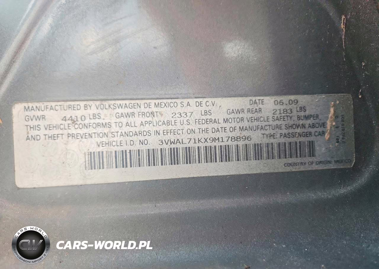 2009 Volkswagen Jetta Tdi VIN:3VWAL71KX9M178896 - 12