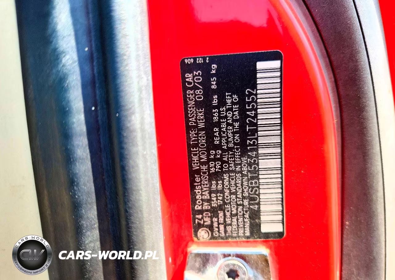 2003 BMW Z4 3.0 VIN:4USBT53413LT24552 - 12