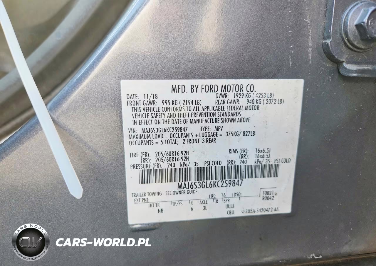 2019 Ford Ecosport Se VIN:MAJ6S3GL6KC259847 - 13