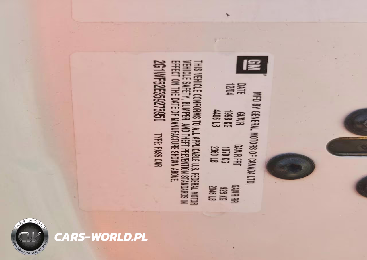 2005 Chevrolet Impala VIN:2G1WF52E359275950 - 12
