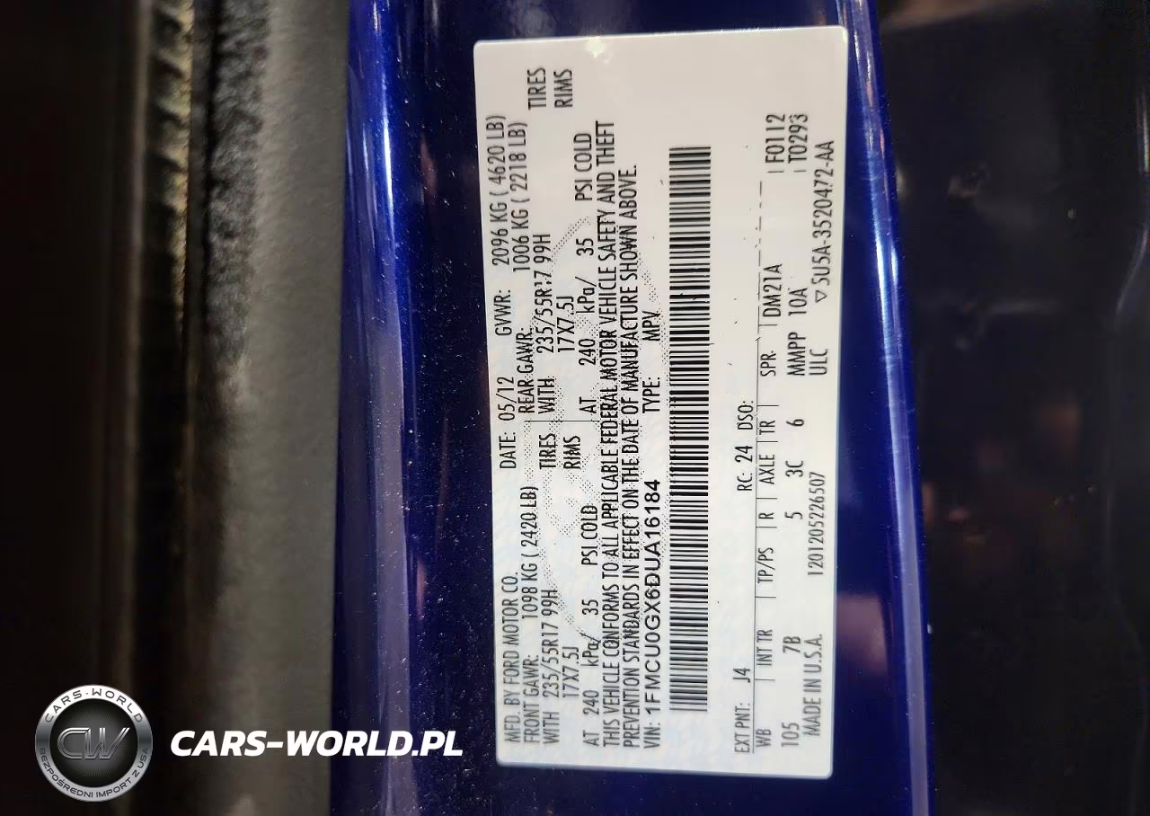 2013 Ford Escape Se VIN:1FMCU0GX6DUA16184 - 13