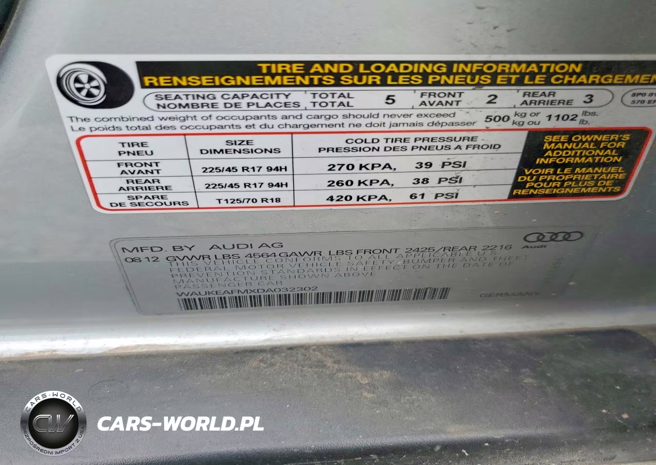 2013 Audi A3 Premium Plus VIN:WAUKEAFMXDA032302 - 13