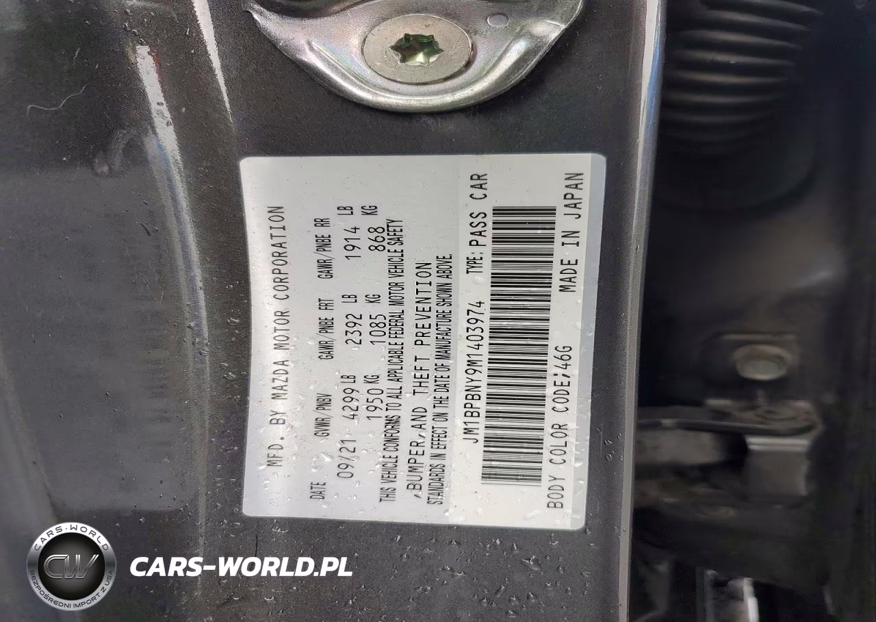 2021 Mazda 3 Premium Plus VIN:JM1BPBNY9M1403974 - 12