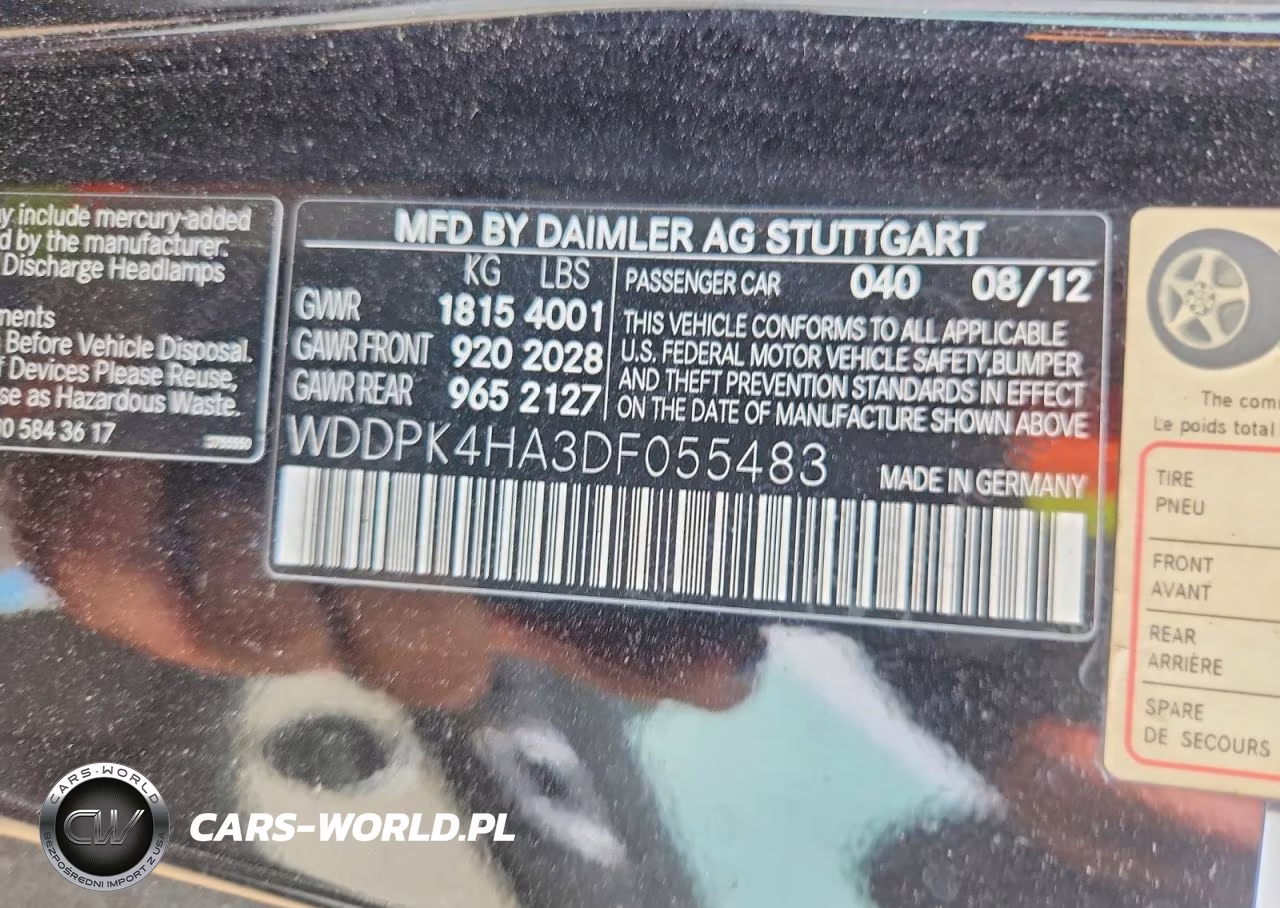 2013 Mercedes-Benz Slk 250 VIN:WDDPK4HA3DF055483 - 12