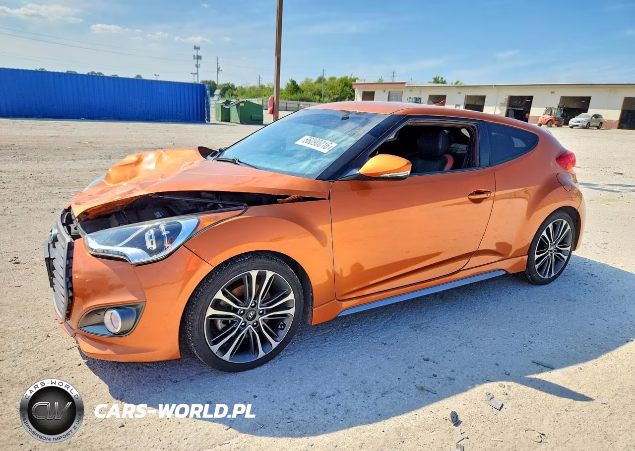 2016 Hyundai Veloster Turbo VIN:KMHTC6AEXGU272006 - 1