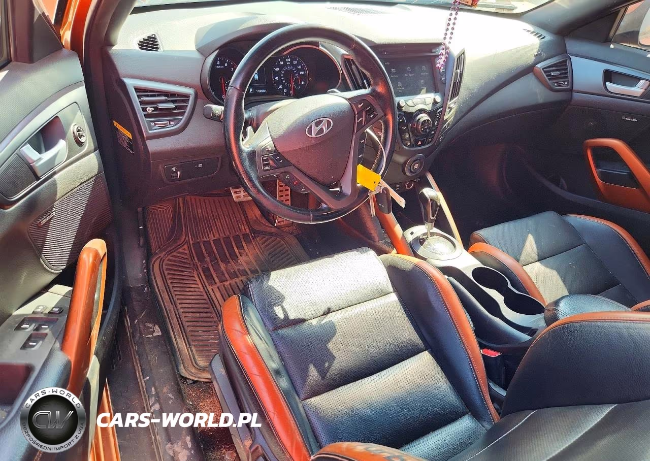2016 Hyundai Veloster Turbo VIN:KMHTC6AEXGU272006 - 8