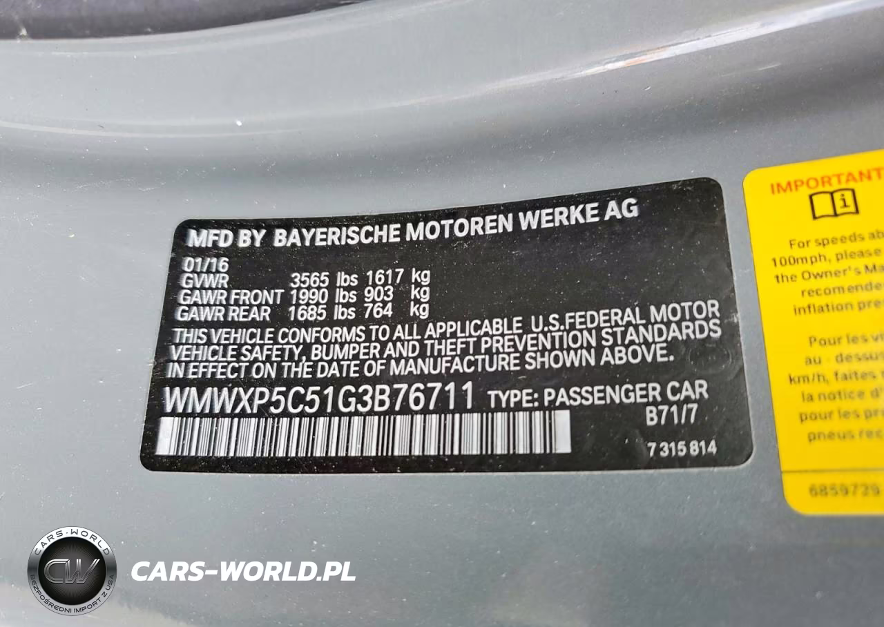 2016 Mini Cooper VIN:WMWXP5C51G3B76711 - 12