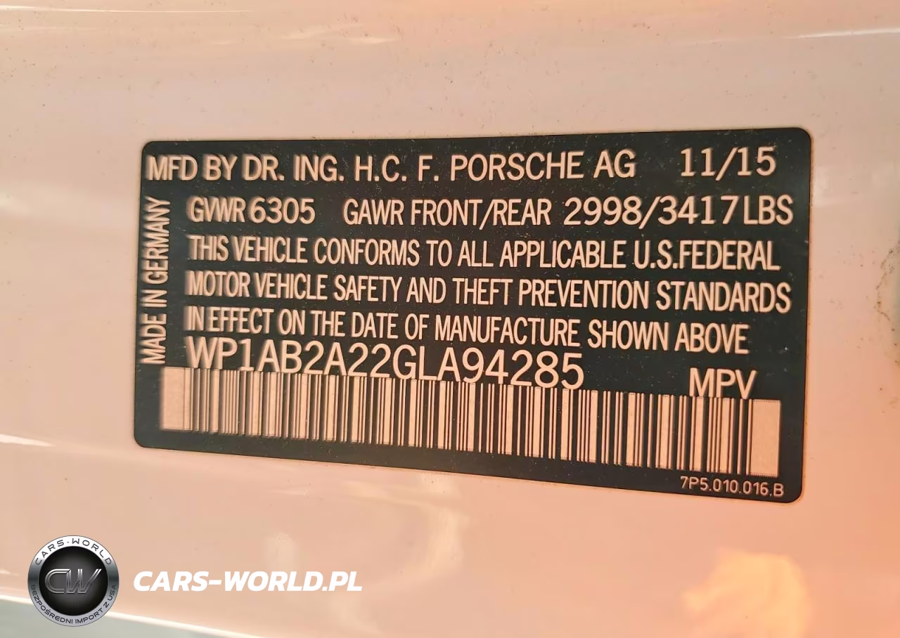 2016 Porsche Cayenne S VIN:WP1AB2A22GLA94285 - 14