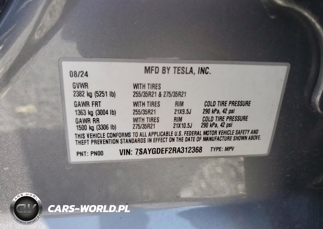 2024 Tesla Model Y VIN:7SAYGDEF2RA312368 - 13