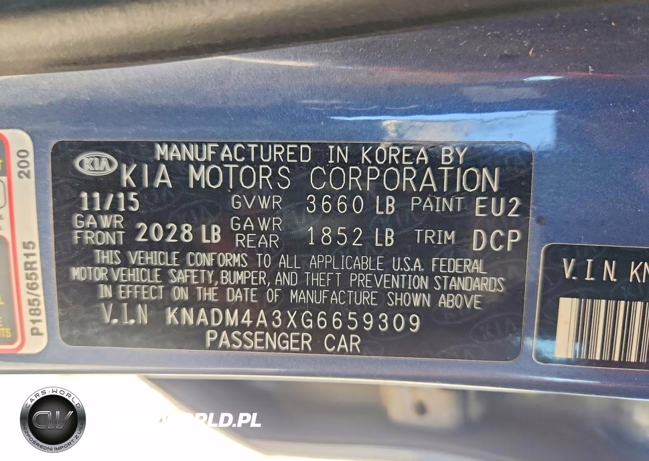 2016 Kia Rio Lx VIN:KNADM4A3XG6659309 - 12