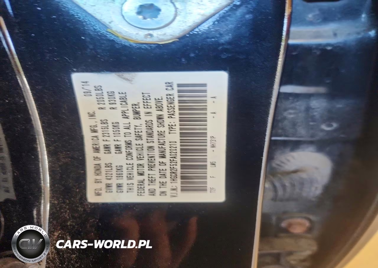 2015 Honda Accord Sport VIN:1HGCR2F52FA020210 - 13