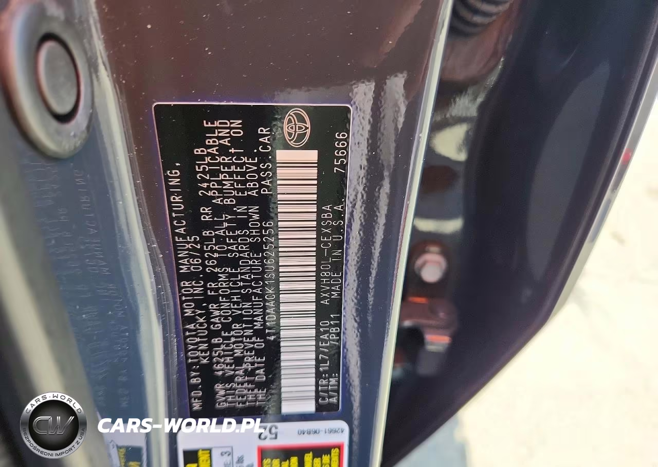 2025 Toyota Camry Se VIN:4T1DAACK1SU625256 - 12