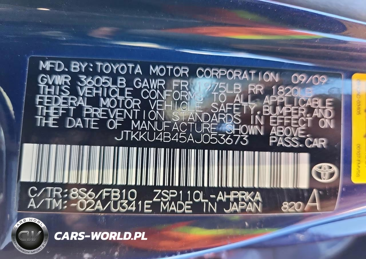 2010 Scion Xd Base VIN:JTKKU4B45AJ053673 - 13