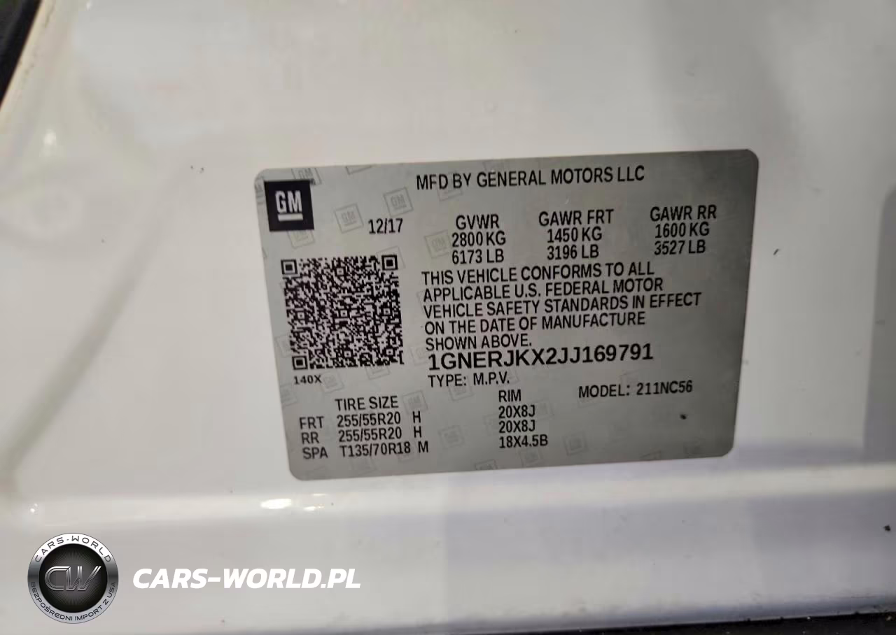 2018 Chevrolet Traverse Rs VIN:1GNERJKX2JJ169791 - 13