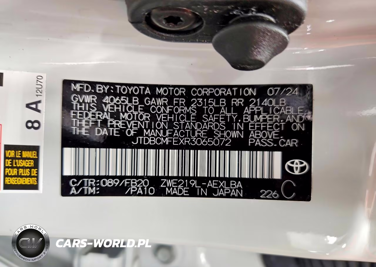 2024 Toyota Corolla Hybrid Le VIN:JTDBCMFEXR3065072 - 12