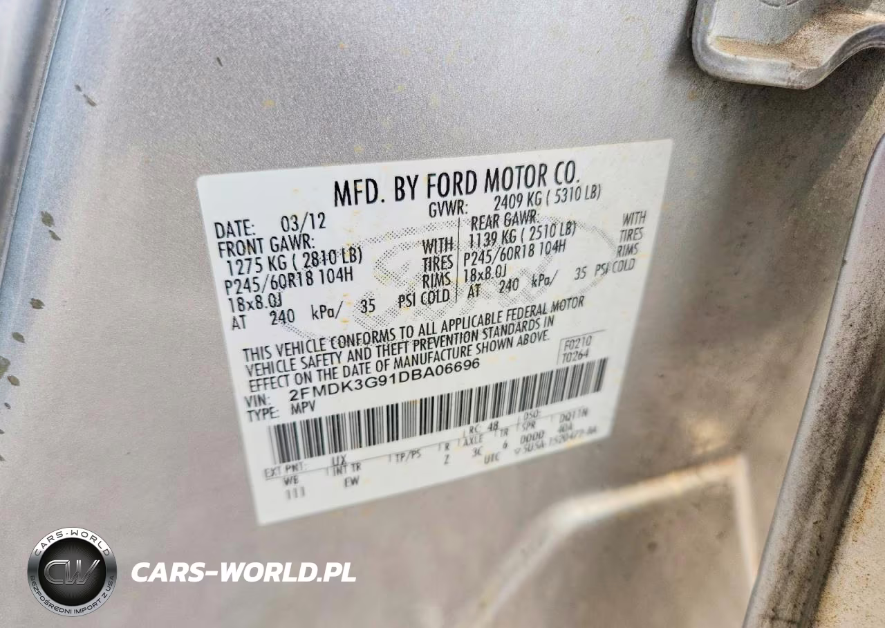 2013 Ford Edge Se VIN:2FMDK3G91DBA06696 - 13