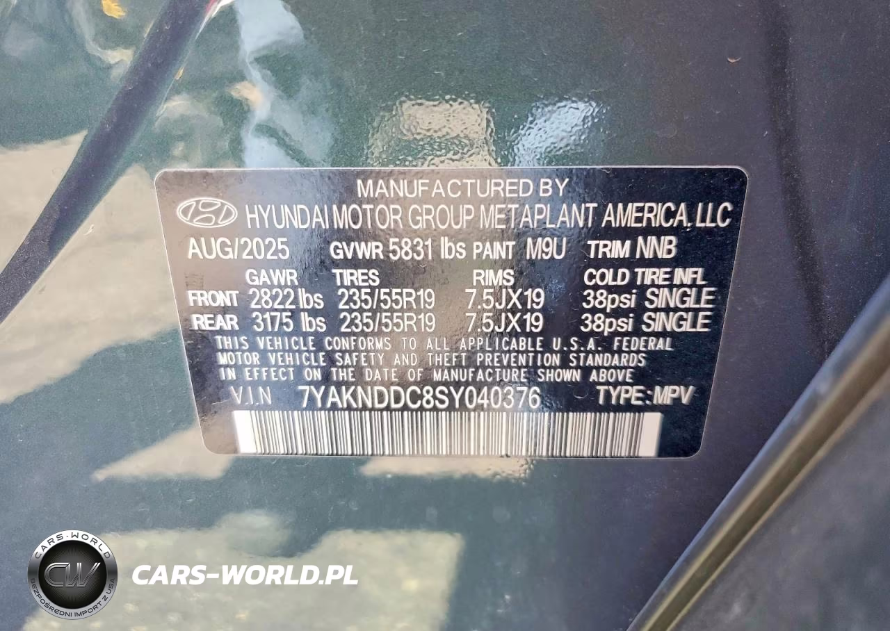 2025 Hyundai Ioniq 5 Sel VIN:7YAKNDDC8SY040376 - 13