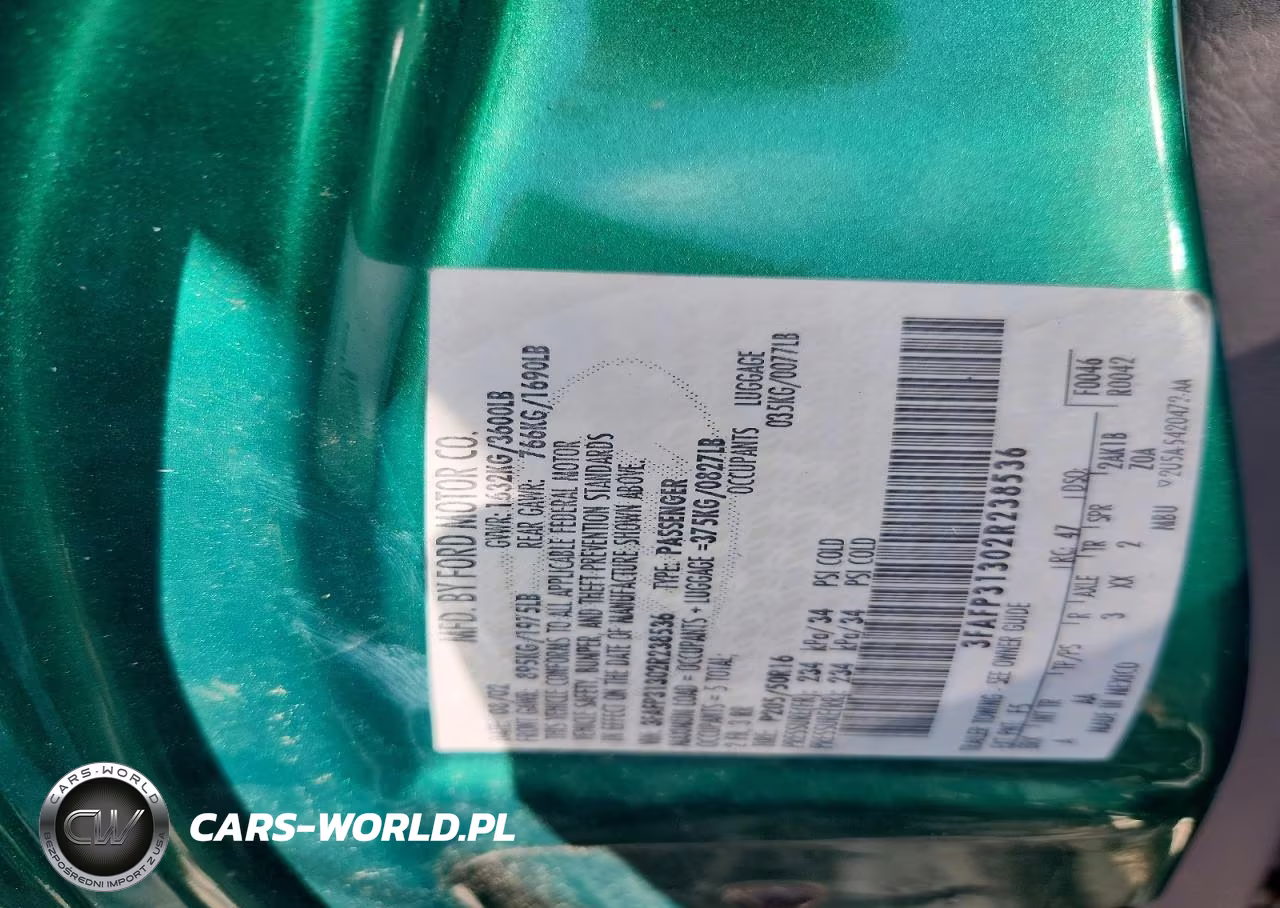 2002 Ford Focus Zx3 VIN:3FAFP31302R238536 - 12