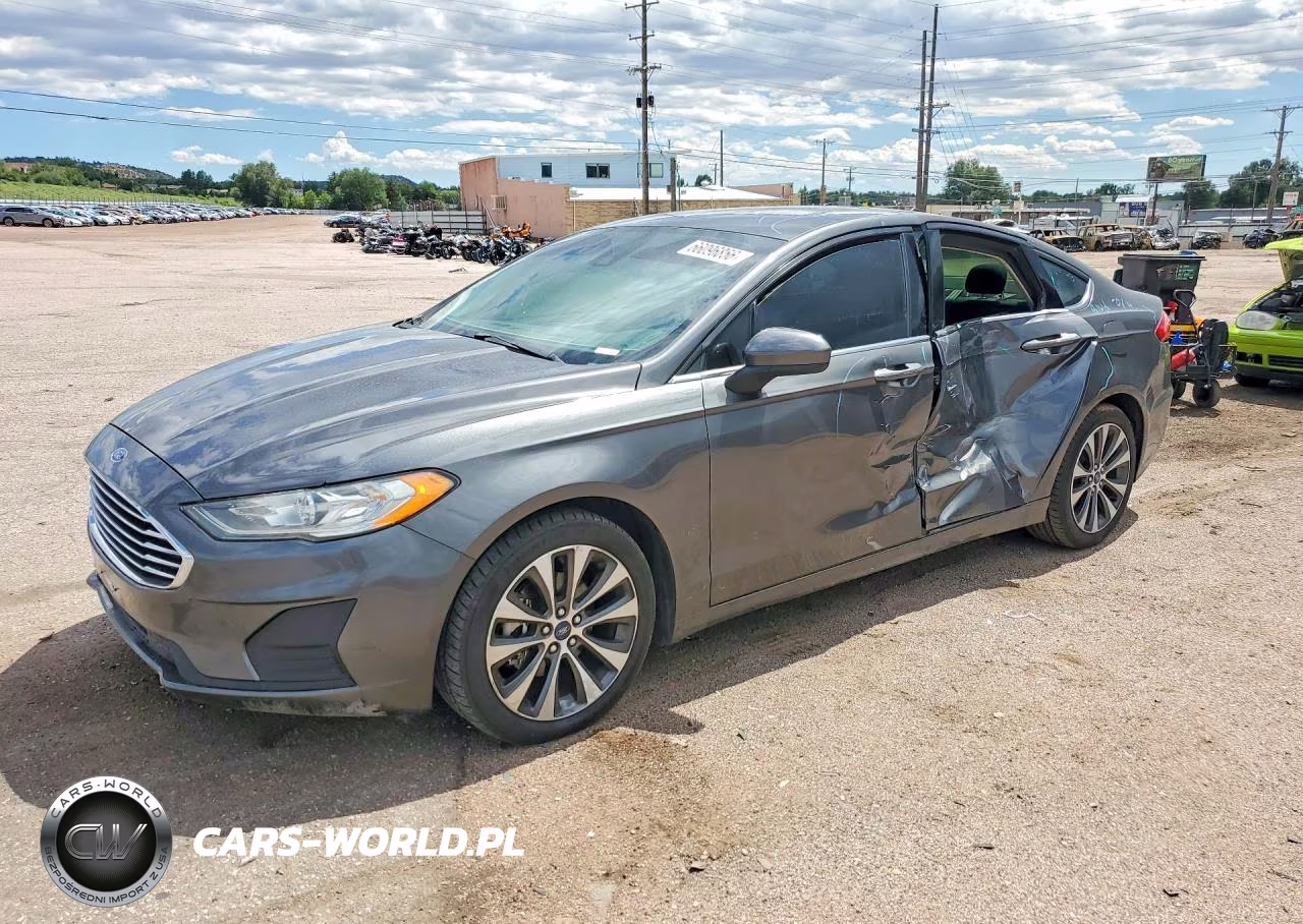 2019 Ford Fusion Se VIN:3FA6P0T9XKR237376 - 1