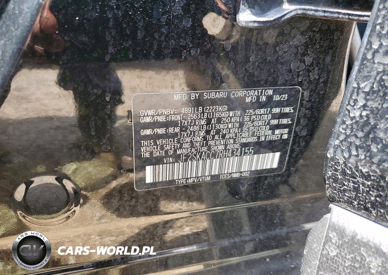 2024 Subaru Forester Premium VIN:JF2SKACC7RH434155 - 12