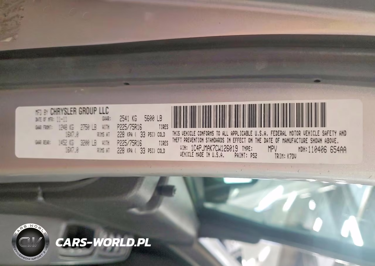 2012 Jeep Liberty Sport VIN:1C4PJMAK7CW126019 - 13