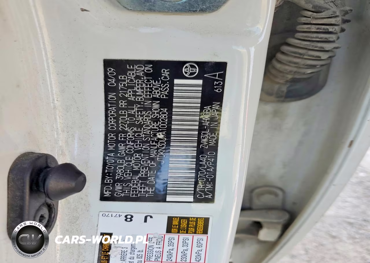 2010 Toyota Prius Iv VIN:JTDKN3DU9A1002804 - 12