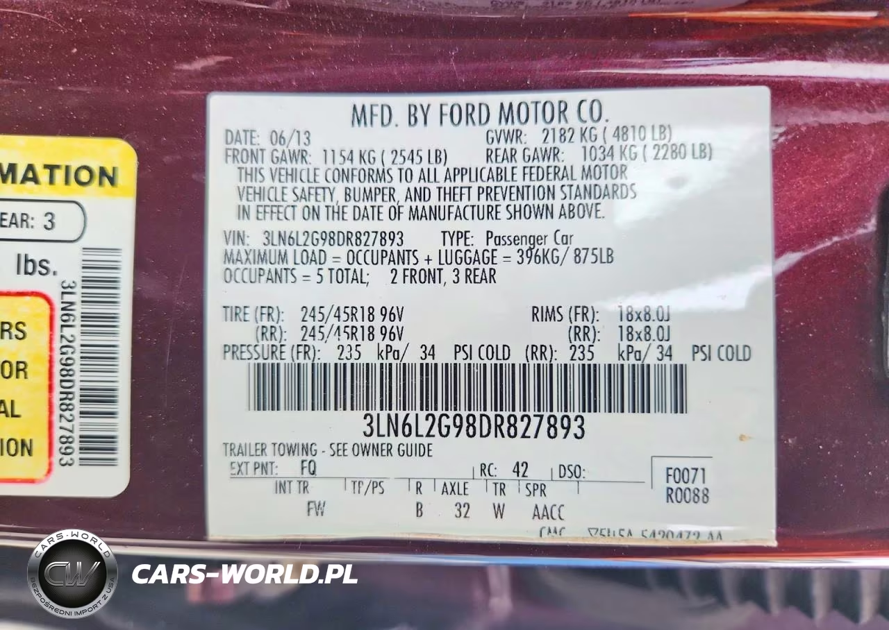 2013 Lincoln Mkz VIN:3LN6L2G98DR827893 - 12