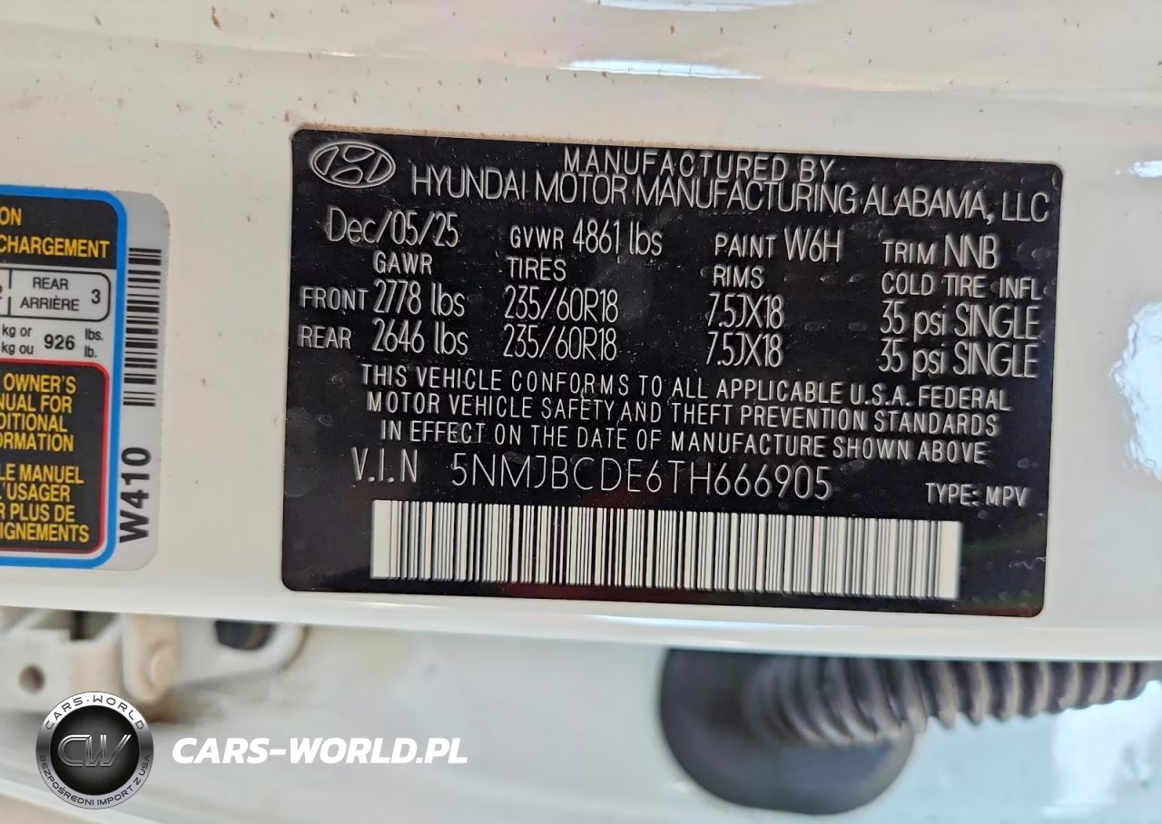 2026 Hyundai Tucson Sel VIN:5NMJBCDE6TH666905 - 12
