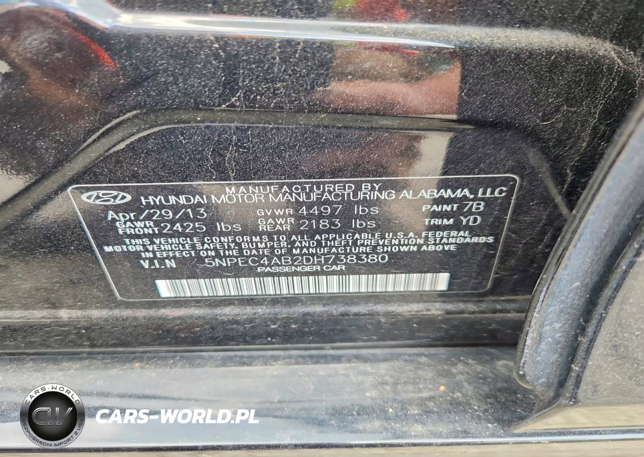2013 Hyundai Sonata Limited 2.0T VIN:5NPEC4AB2DH738380 - 13