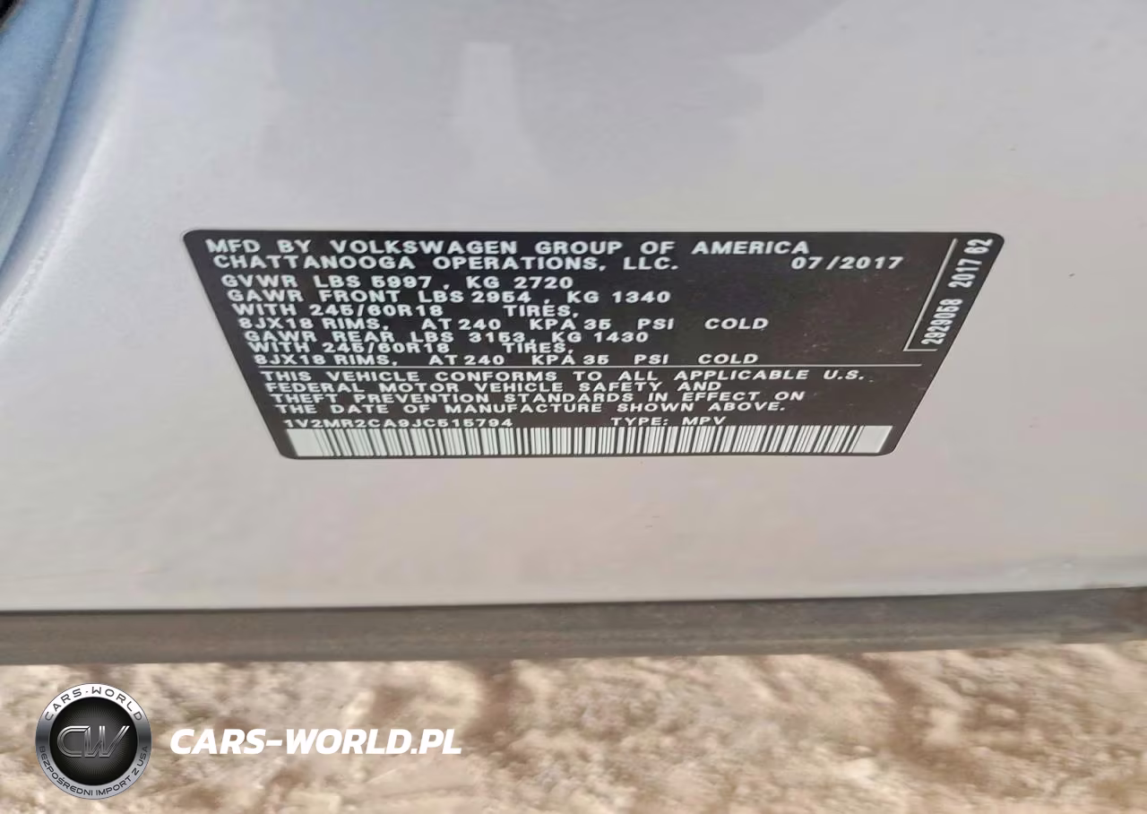 2018 Volkswagen Atlas Sel VIN:1V2MR2CA9JC515794 - 12