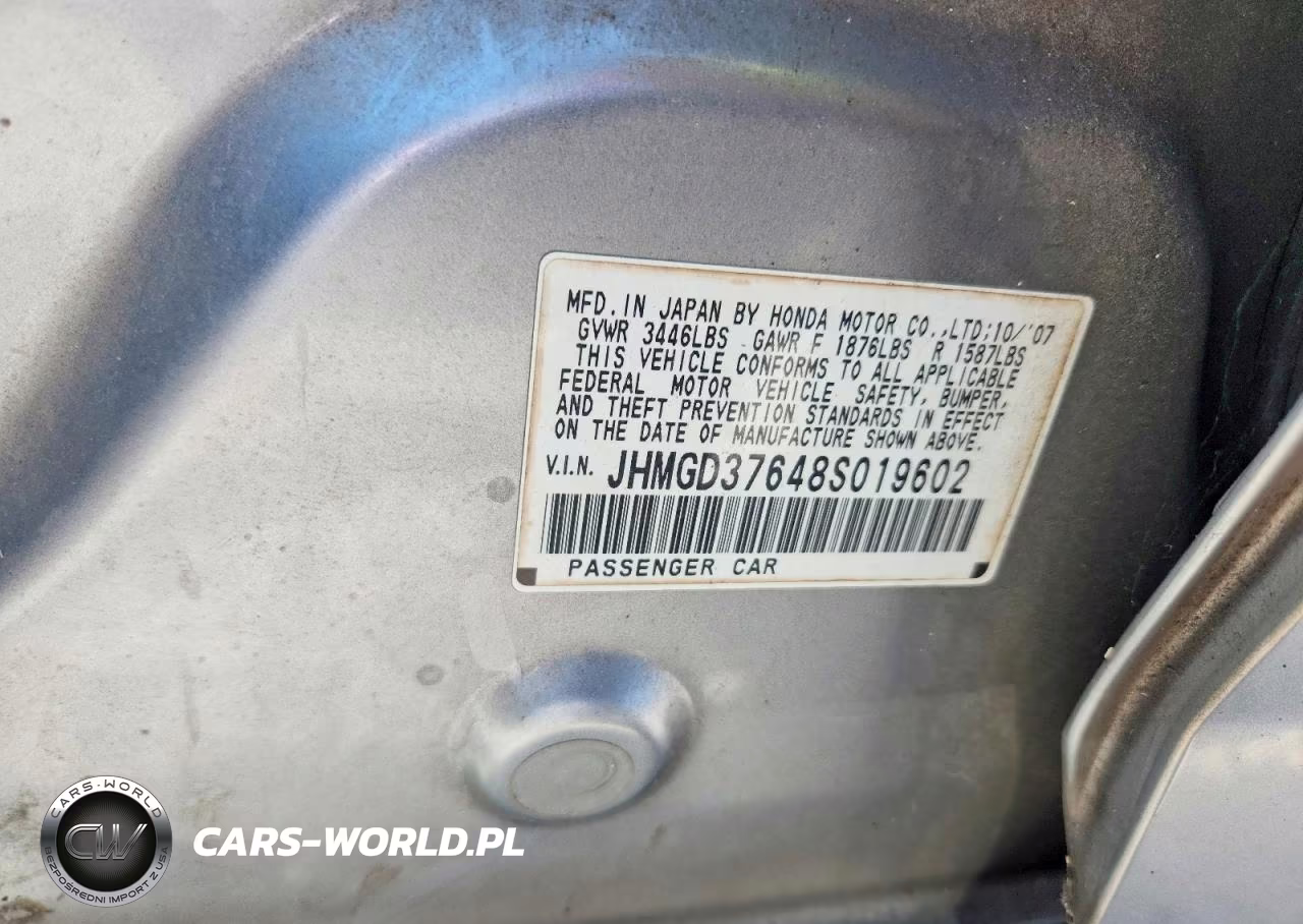 2008 Honda Fit Sport VIN:JHMGD37648S019602 - 13