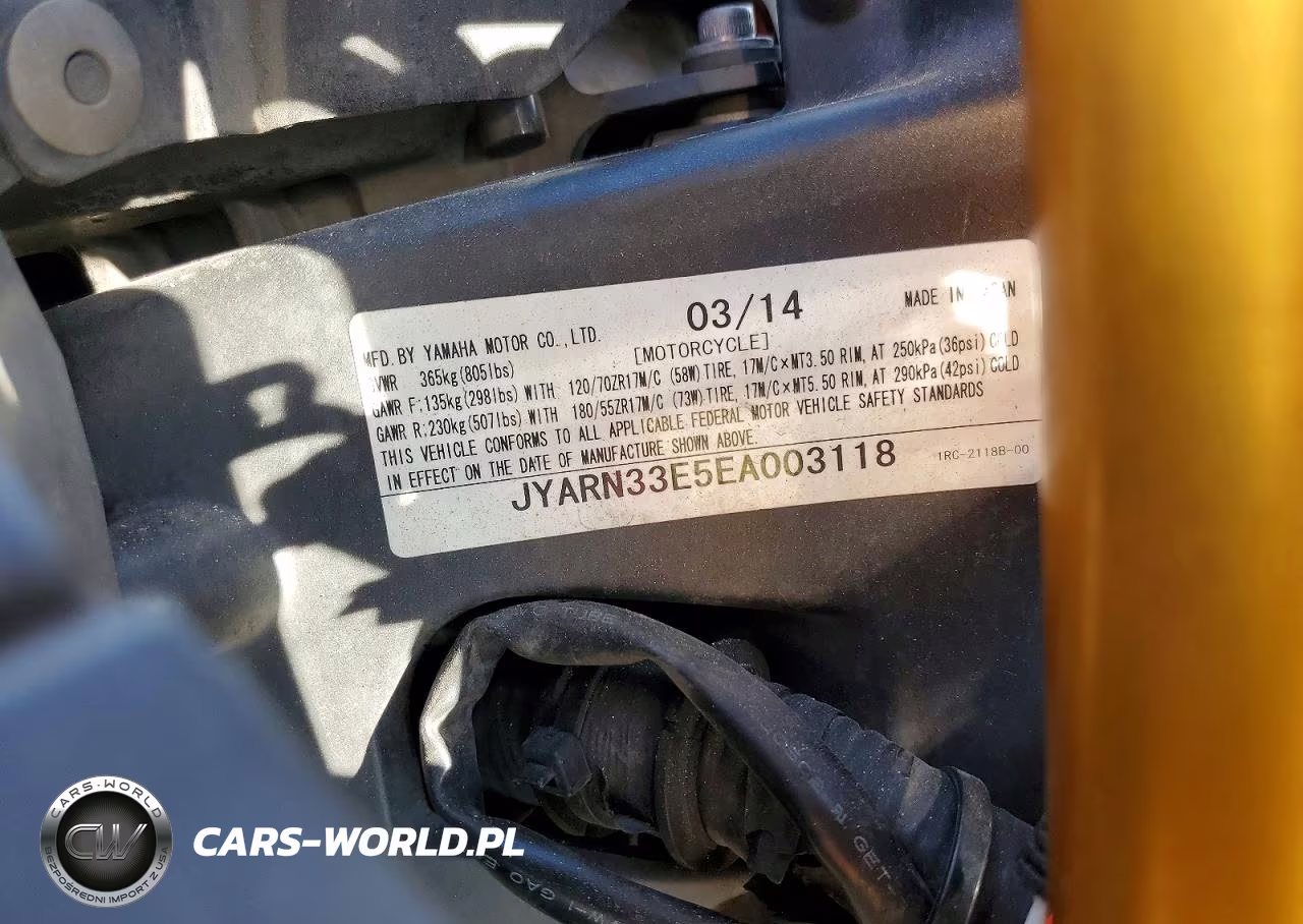 2014 Yamaha Fz09 VIN:JYARN33E5EA003118 - 9