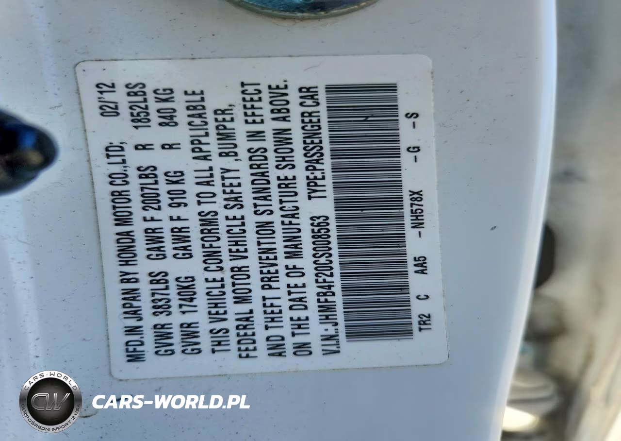 2012 Honda Civic Hybrid VIN:JHMFB4F20CS008563 - 13