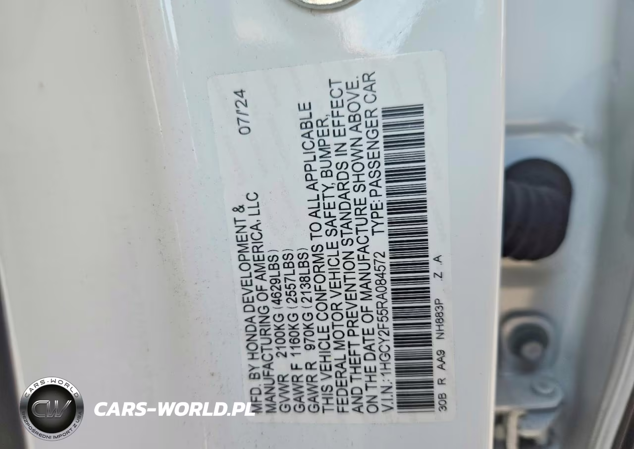 2024 Honda Accord Hybrid Sport VIN:1HGCY2F55RA084572 - 13