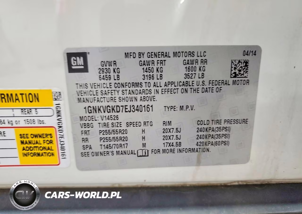 2014 Chevrolet Traverse Lt VIN:1GNKVGKD7EJ340161 - 13