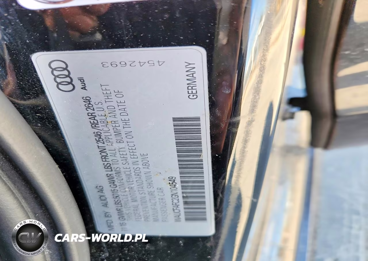 2016 Audi A6 Premium VIN:WAUCFAFC2GN104549 - 12