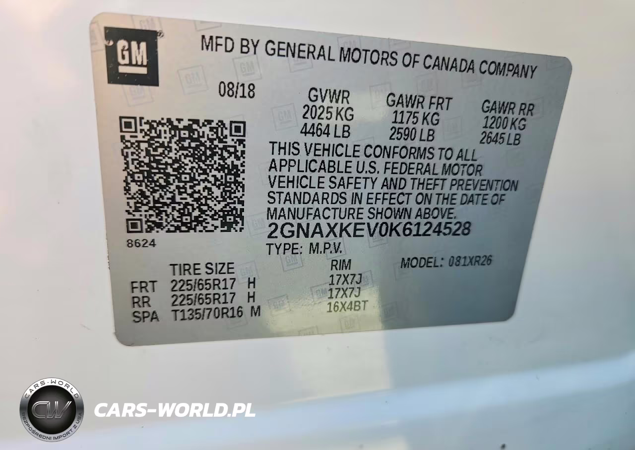 2019 Chevrolet Equinox Lt VIN:2GNAXKEV0K6124528 - 13