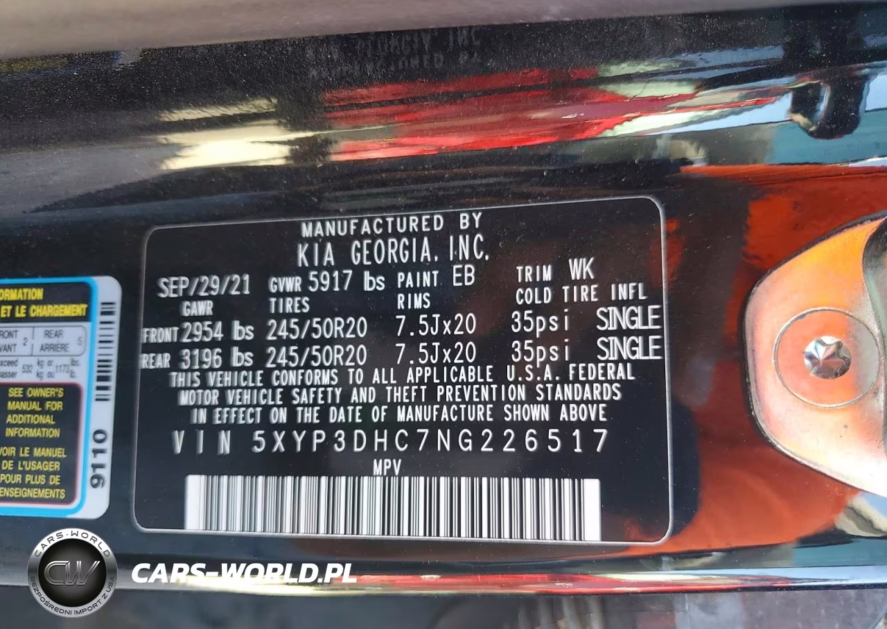 2022 Kia Telluride Ex VIN:5XYP3DHC7NG226517 - 13