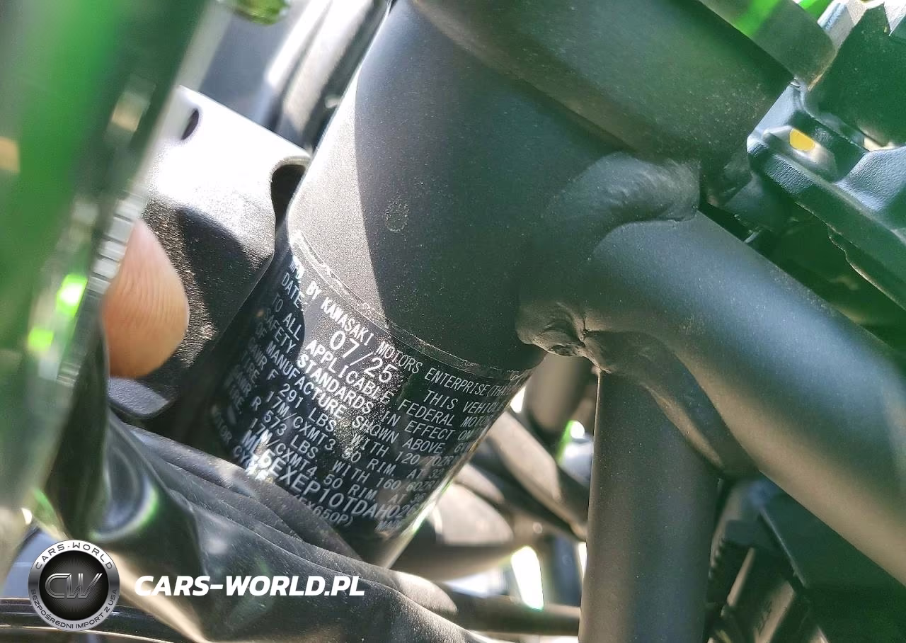2026 Kawasaki Ex650 P VIN:ML5EXEP10TDAH0262 - 10