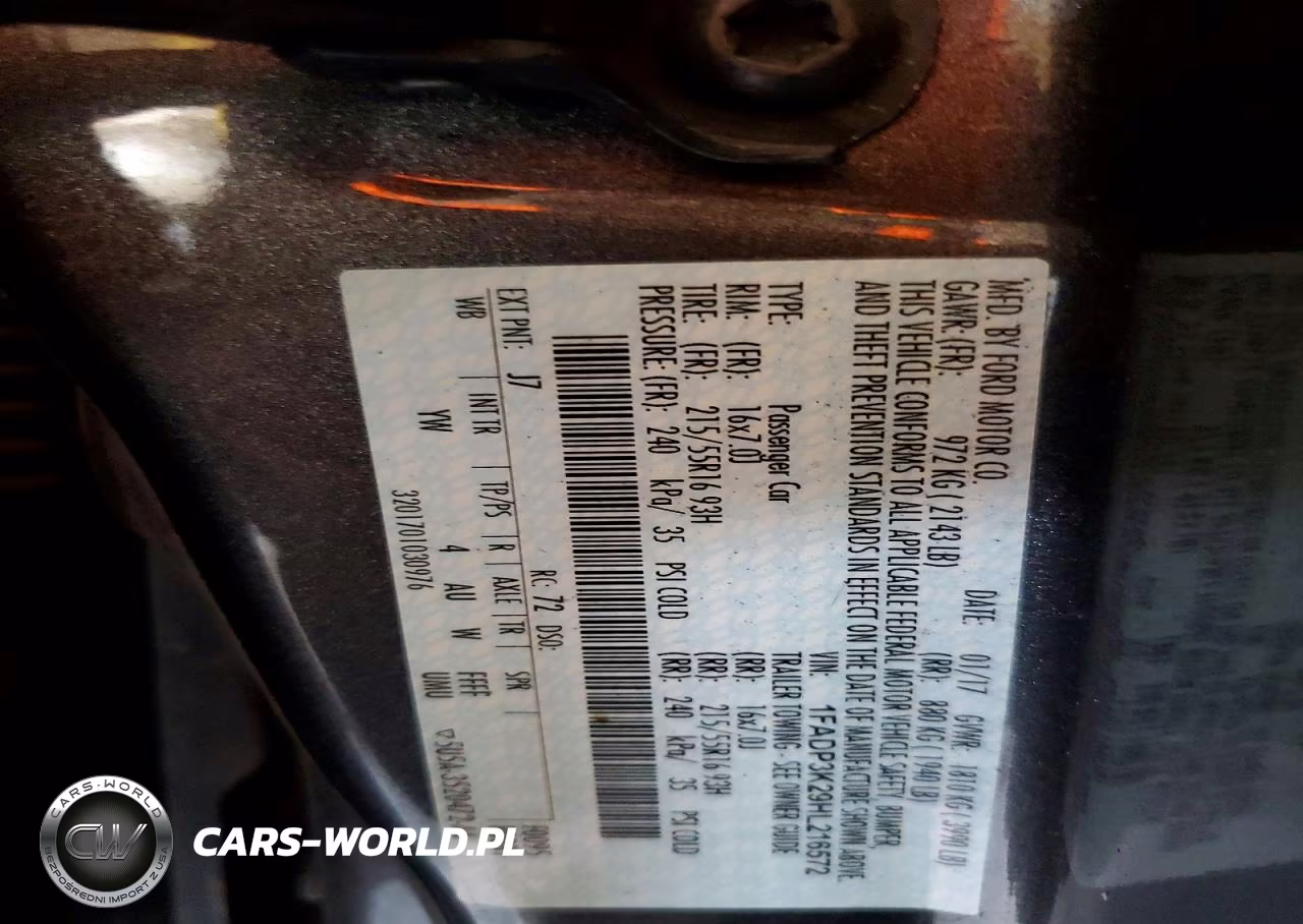 2017 Ford Focus Se VIN:1FADP3K29HL216572 - 12